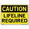 Vestil Sign, Caution, 14.5x10.5", Aluminum, .080, SI-C-29-C-AL-080 SI-C-29-C-AL-080